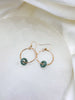 Jade Hoop Earrings