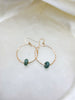 Jade Hoop Earrings