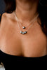 Sterling Silver Floating Silver Tone Tahitian Pearl Necklace