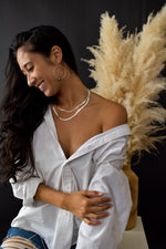 Sterling Silver Thin Herringbone Necklace