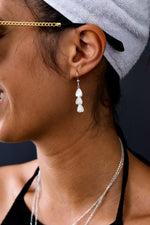 Sterling Silver Pikake Bar Earrings