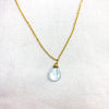 Aquamarine Charm Necklace