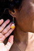 Sunrise Shell Tahitian Pearl Drop Earrings
