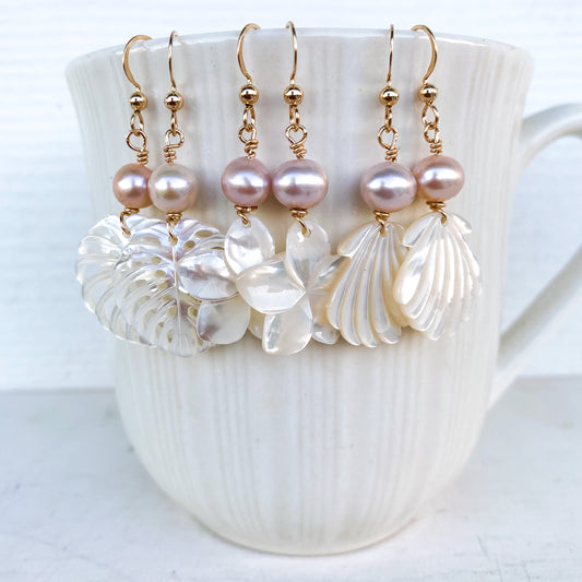 Mother Of Pearl Earrings