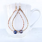 Tahitian Pearl Tear Drop Earrings