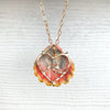 Custom Heart Prong Sunrise Shell Necklace