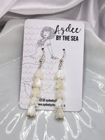 Sterling Silver Long Pikake Bar Earrings