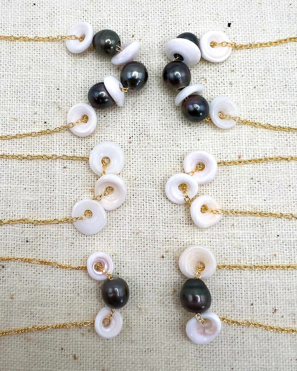Puka on sale pearl necklace