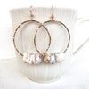 Puka Shell Hoop Earrings