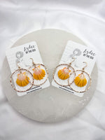 Sunrise Shell Hoop Earrings