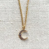 Opal Crescent Necklace