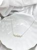 Sterling Silver Pikake Bar Necklace