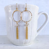 Herkimer Tassel Earrings