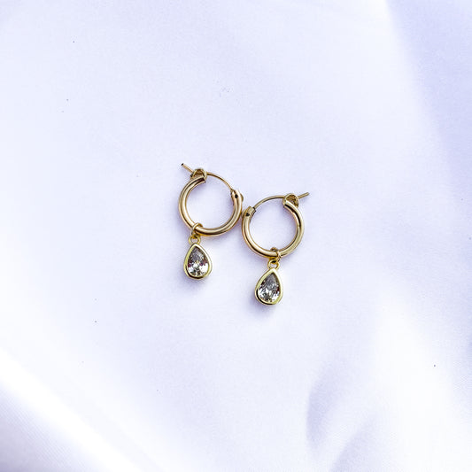 Cz Teardrop Earrings