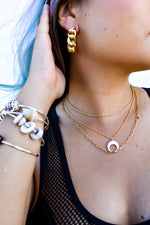 Mop Crescent Necklace