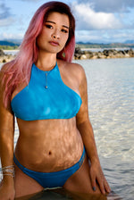 Monstera Drop Hoop Earrings