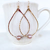 Edison Pearl Tear Drop Earrings