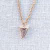 Cz Shark Tooth Necklace