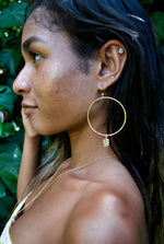 Monstera Hoops Large