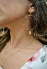 Monstera Hoops Large