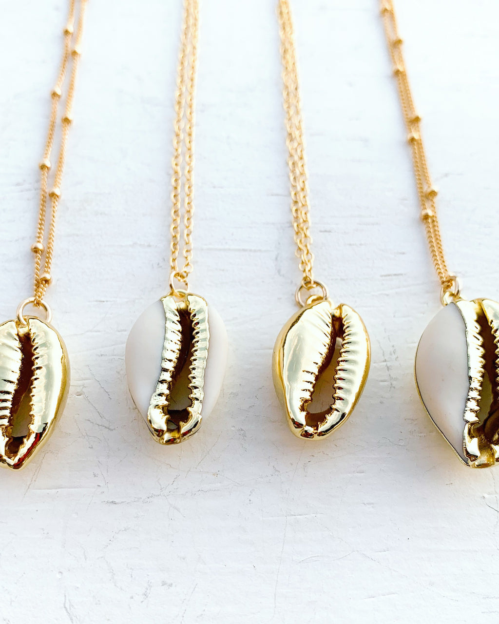 Gold Dipped Cowrie Shell Necklace – Aydee By The Sea